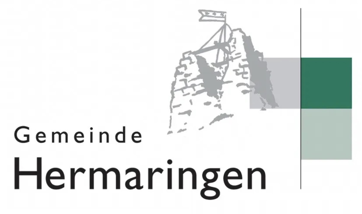 Wappen und Schriftzug der Gemeinde Hermaringen